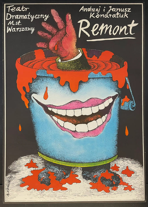 Remont (1980s) Original Polish Theatre Poster 27x38