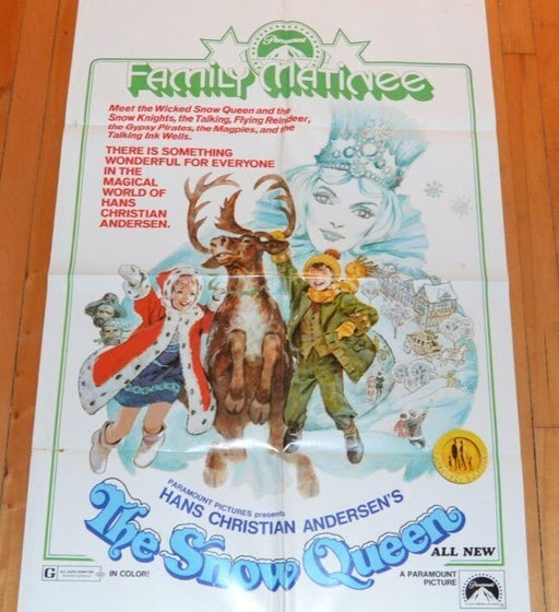 The Snow Queen (1975) Reissue Movie Poster Folded 27x41
