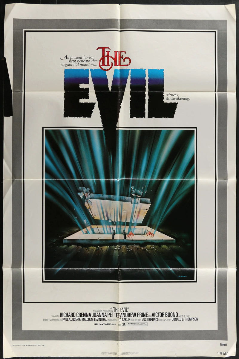 The Evil (1978) Original Horror Movie Poster Folded 27x41