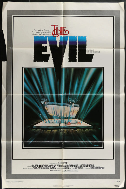 The Evil (1978) Original Horror Movie Poster Folded 27x41