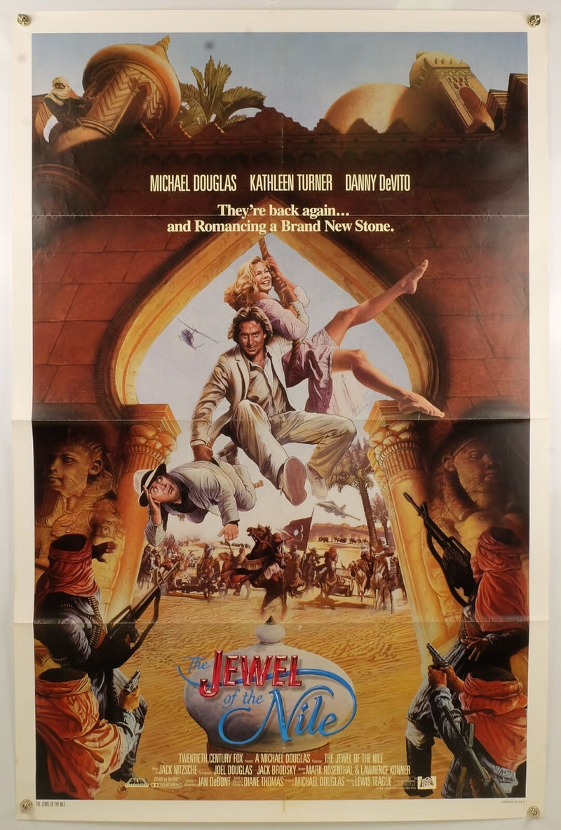 The Jewel of the Nile (1985) Original Movie Poster Folded 27x41