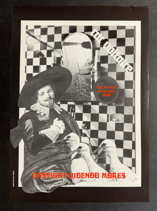 Castigat Ridendo Mores (1986) CAC Voltaire French Poster Rolled 16x23