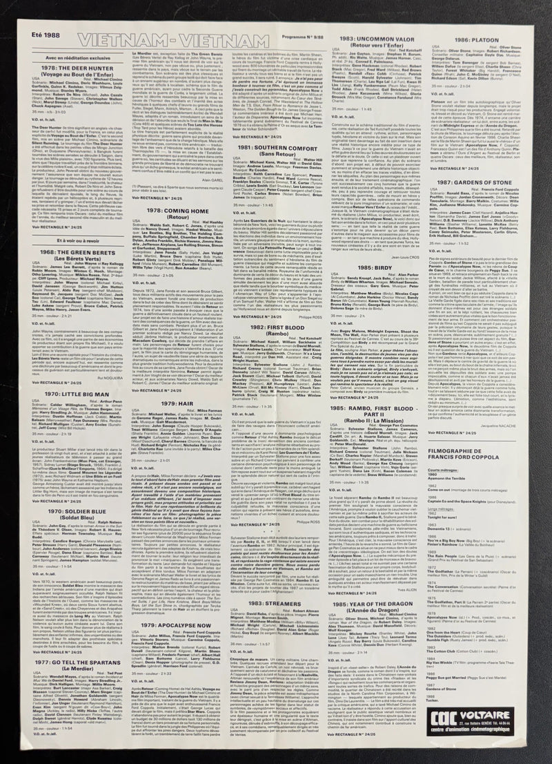 Vietnam–Vietnam (1988) CAC Voltaire Poster 15.75x22.75