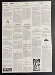 Cinéma-Cinémas (1987) CAC Voltaire French Poster Folded 15.75x22.75