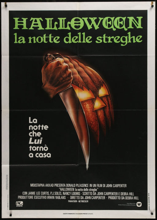 Halloween (1979) Original Italian One-panel Movie Poster 39x55