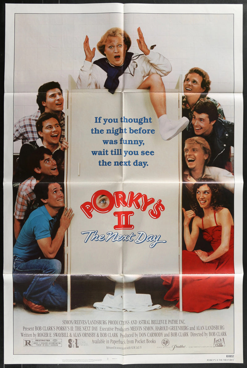 Porky’s II The Next Day (1983) Original Movie Poster Folded 27x41