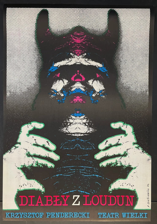 Diabły z Loudun (1960s) Original Polish Theatre Poster 26x38