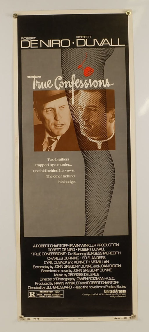 True Confessions (1981) Original Movie Poster Rolled Insert 14x36