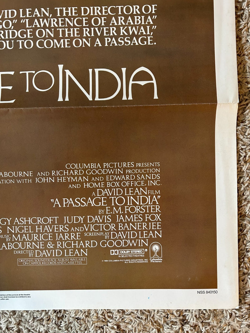 A Passage to India (1984) Original Movie Poster One-Sheet Folded 27x41 BP69