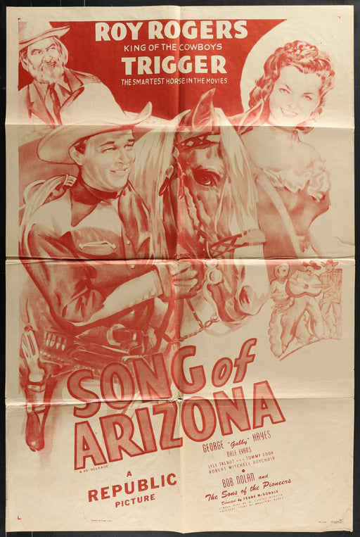 Song of Arizona (1946) Original Western Movie Poster Folded 27x41