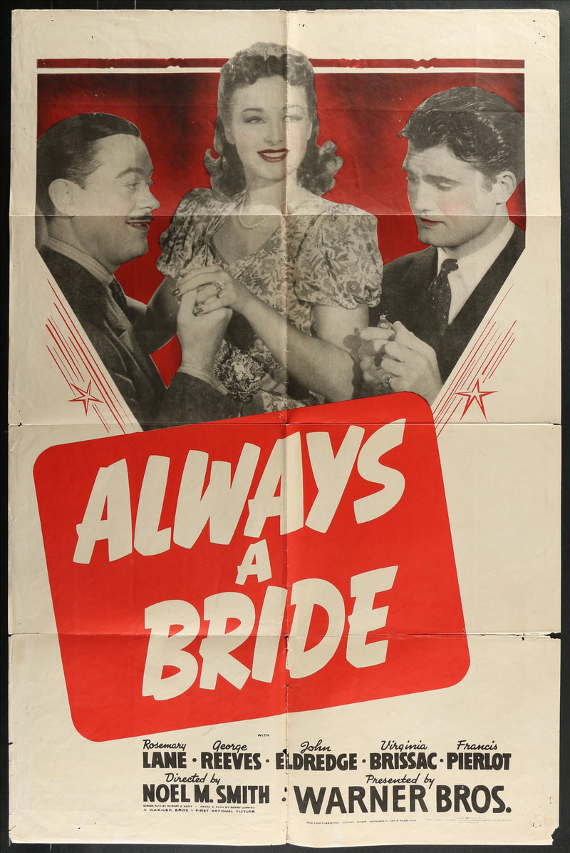 Always a Bride (1940) Original Movie Poster Folded 27x41