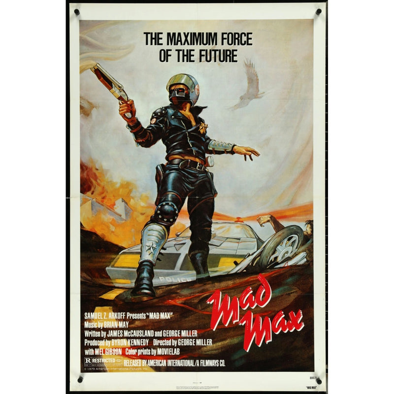 Mad Max, the classic 1979 Original Movie Poster Folded 27x41