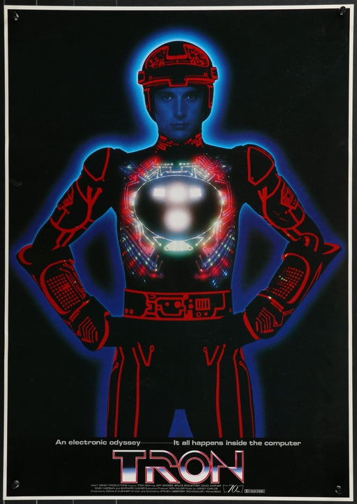 Tron (1982) Original Rolled Japanese Poster 29x21