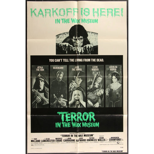 Terror in the Wax Museum (1973) Original Movie Poster 27x41