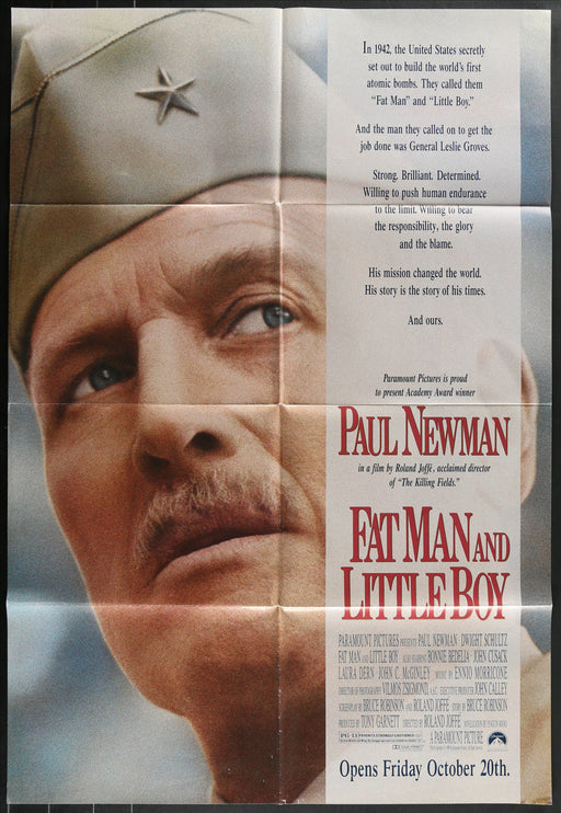 Fat Man and Little Boy (1989) Original Movie Poster Folded 27x41