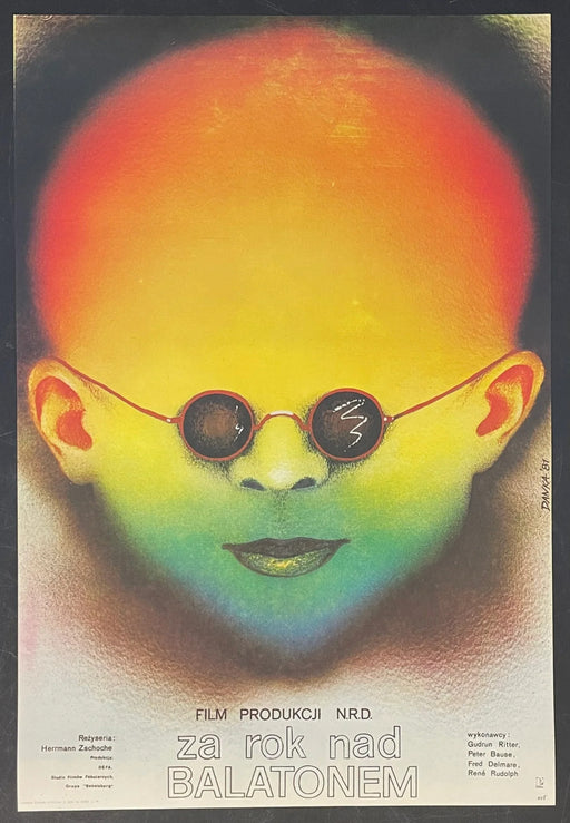 Za Rok nad Balatonem (1988) Original Polish Movie Poster 18x26