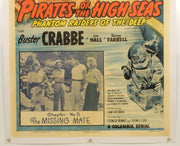 Pirates of the High Seas (1950) Linenbacked Restored Columbia Serial Poster
