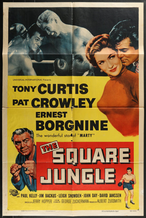 The Square Jungle (1955) Original Movie Poster Folded 27x41