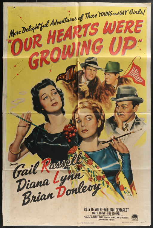 Our Hearts Were Growing Up (1946) Original Movie Poster Folded 27x41