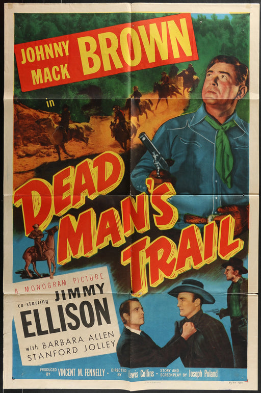 Dead Man's Trail (1952) Original Western Movie Poster F 27x41