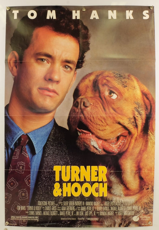 Turner & Hooch (1989) Original Movie Poster Folded 27x41