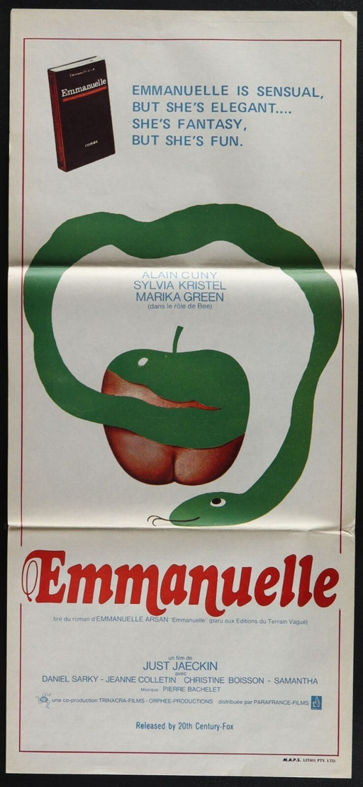Emmanuelle (1975) Original Australian Daybill Movie Poster 14 1/4x30