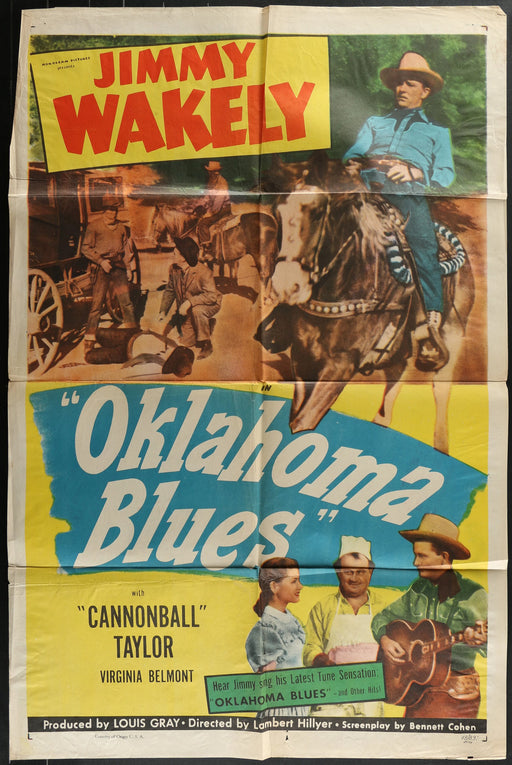 Oklahoma Blues (1948) Original Western Movie Poster F 27x41