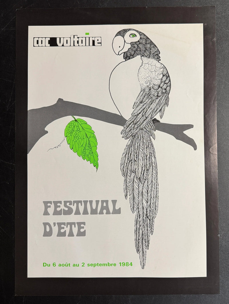 Festival d’Été (1984) CAC Voltaire Poster Rolled 15.75x22.75