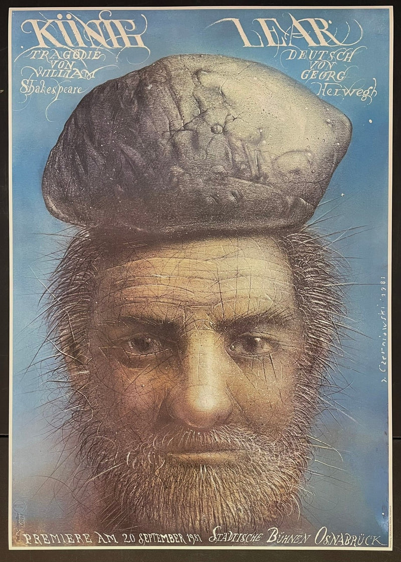 König Lear (1981) Original German Theatre Poster 23x33