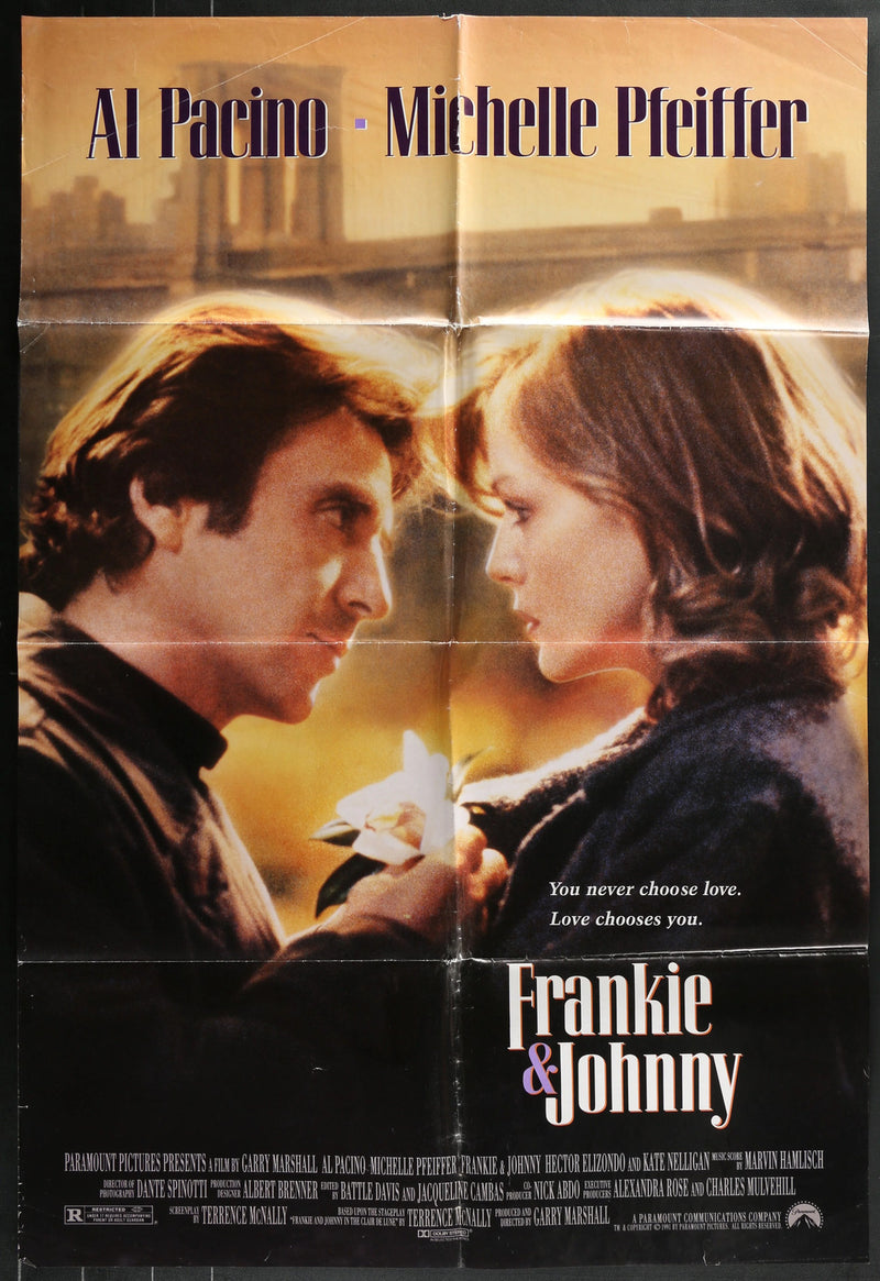 Frankie and Johnny (1991) Original Movie Poster F 27x40
