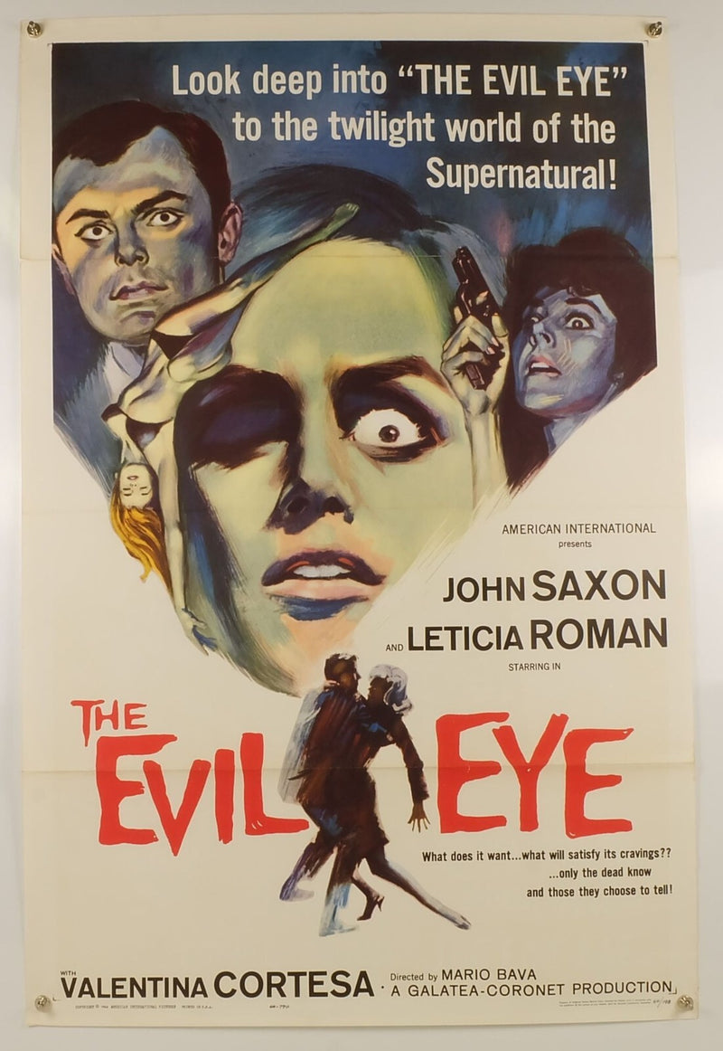 The Evil Eye (1963) Original Movie Poster Folded 27x41