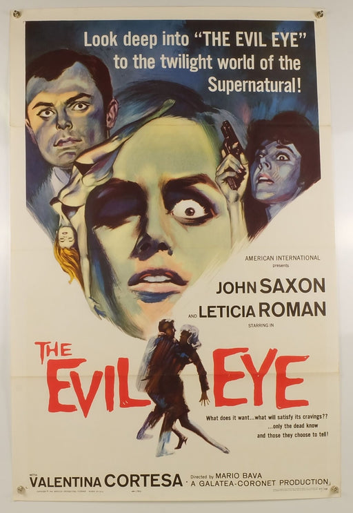 The Evil Eye (1963) Original Movie Poster Folded 27x41