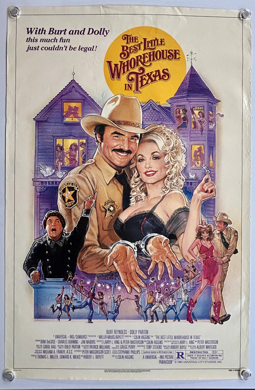 The Best Little Whorehouse in Texas (1982) Original Movie Poster Rolled 27x41
