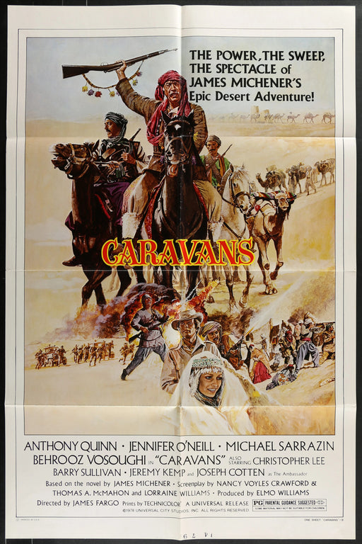 Caravans (1978) Original Movie Poster Folded 27x41