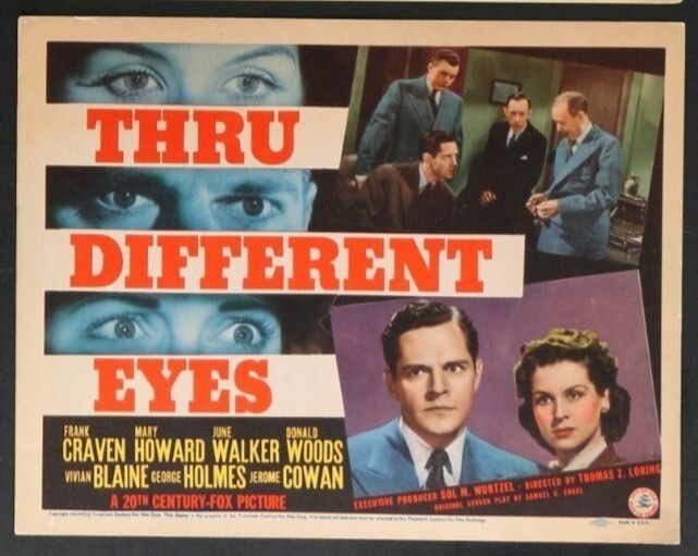 Thru Different Eyes (1942) Original Lobby Card Movie Poster 11x14