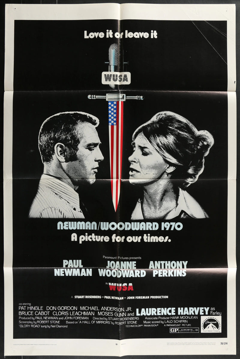 WUSA (1970) Original Movie Poster Folded 27x41
