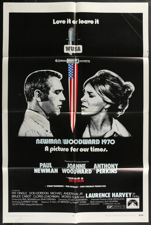 WUSA (1970) Original Movie Poster Folded 27x41