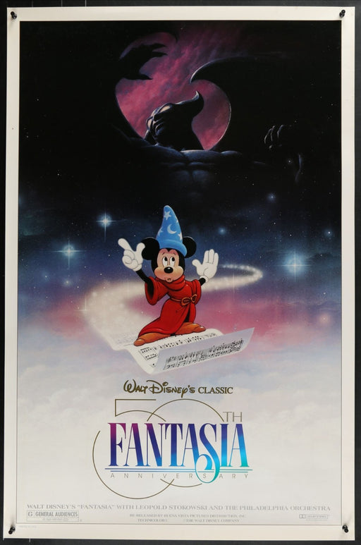 Fantasia (1940) Original Double-sided Movie Poster Rolled 27x40