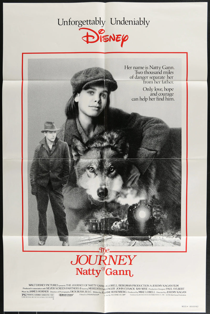 The Journey of Natty Gann (1985) Original Movie Poster Folded 27x40
