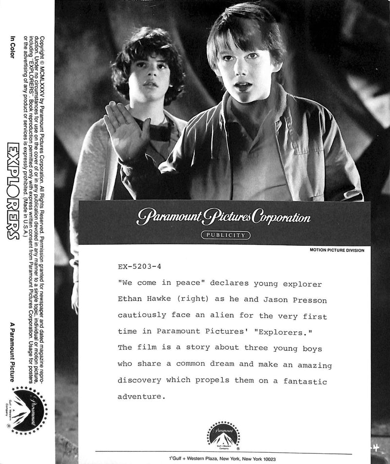 Explorers (1985) Movie Still Full Set 8x10