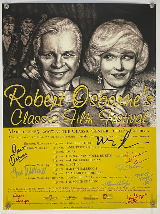 Robert Osborne’s Classic Film Festival (2007) Original signed Event Poster 18x24