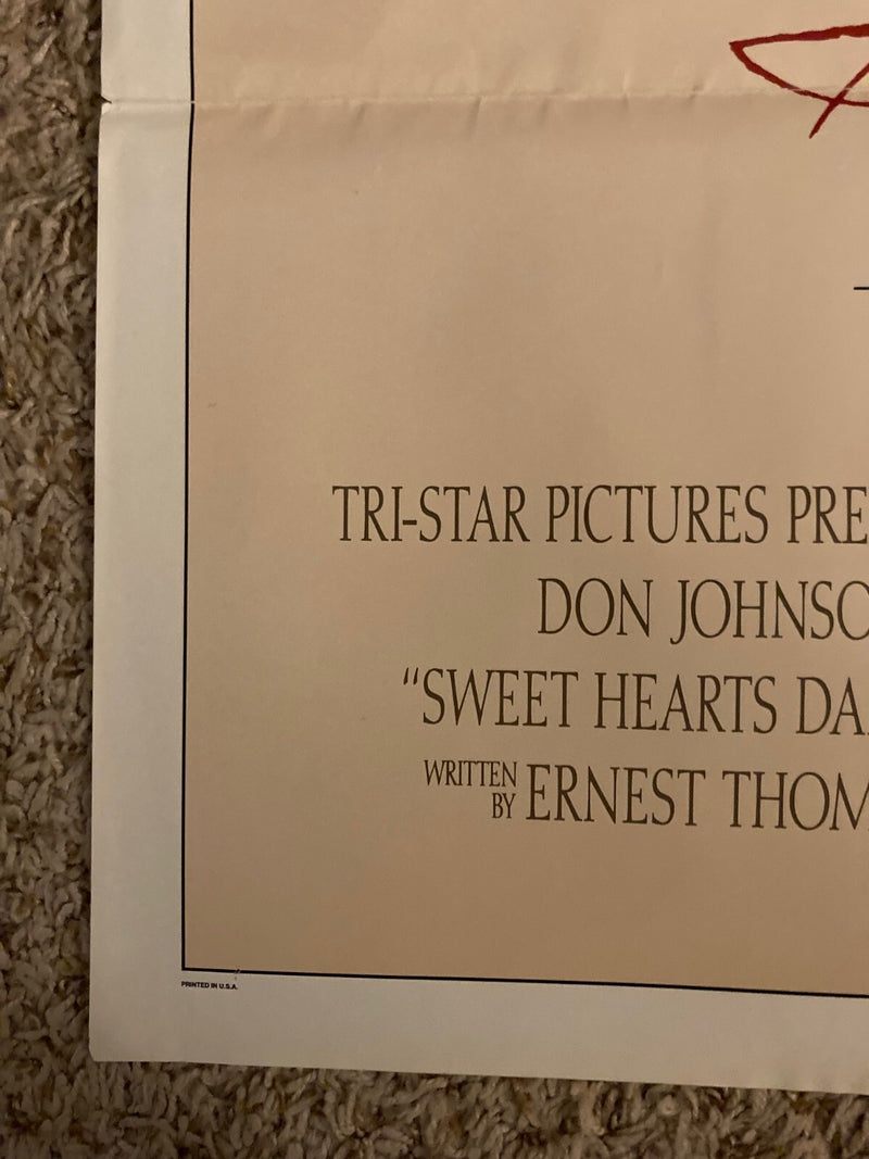 Sweethearts Dance (1988) Original Poster 27x41 Susan Sarandon Jeff Daniels BP10