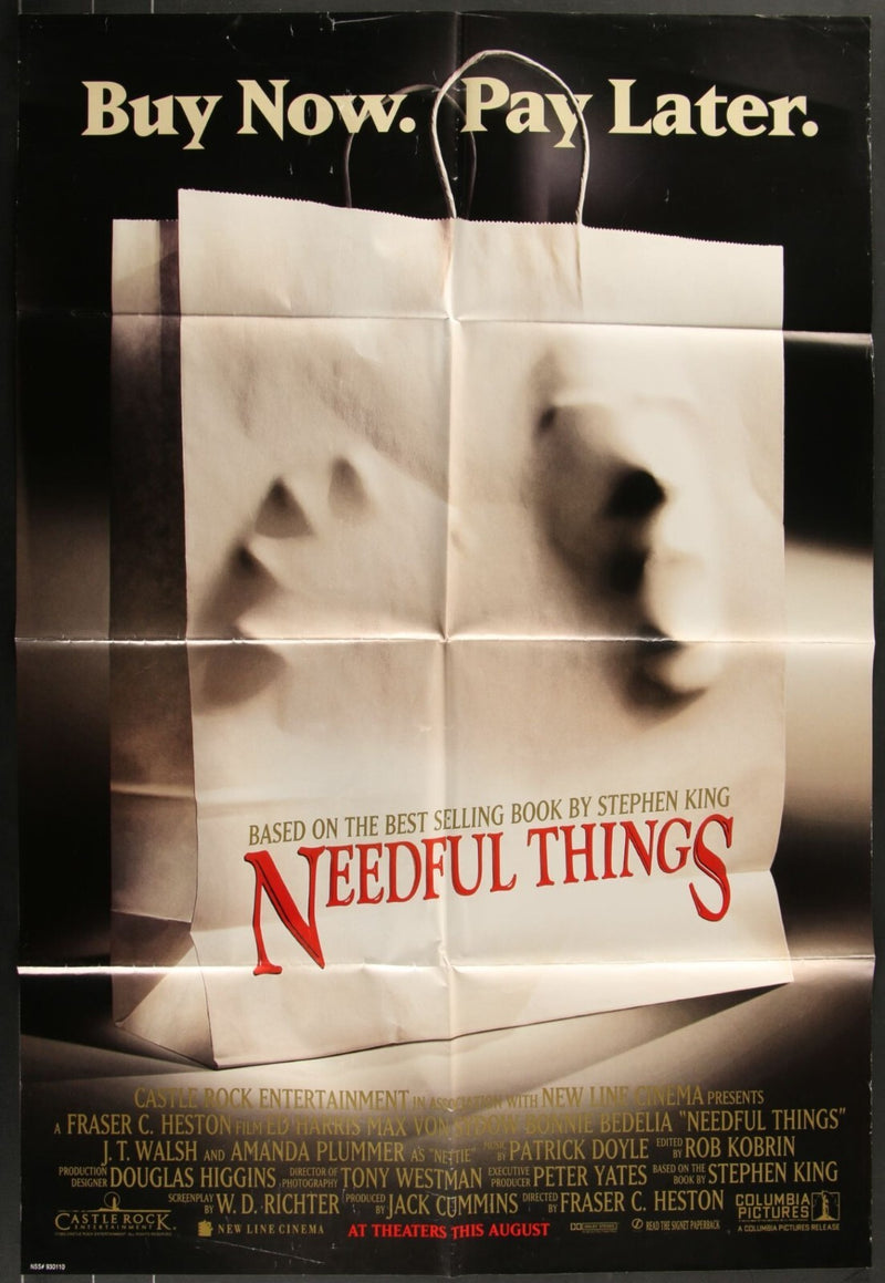 Needful Things (1993) Original Movie Poster Folded 27x40