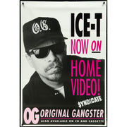 Ice-T OG Original Gangster Authentic 1991 Hype Poster CD Cassette Video Release