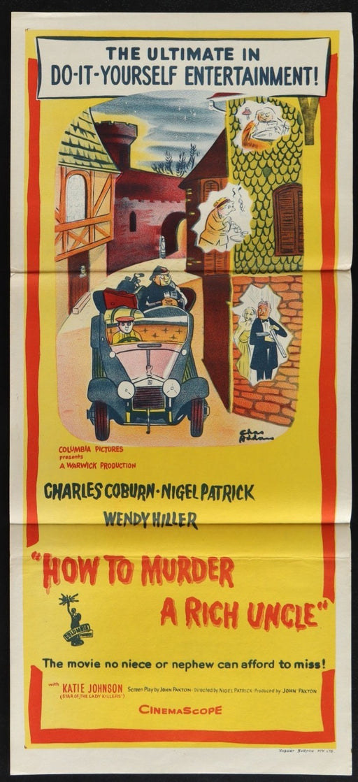 How to Murder a Rich Uncle (1957) Original Australian Daybil Movie Poster 13x30
