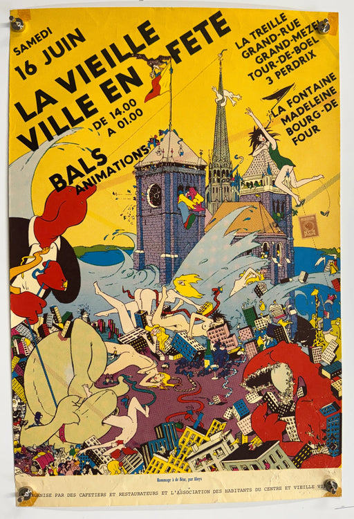 La Vieille Ville en Fête (1984) Orig Poster Rolled 15.75x22.75
