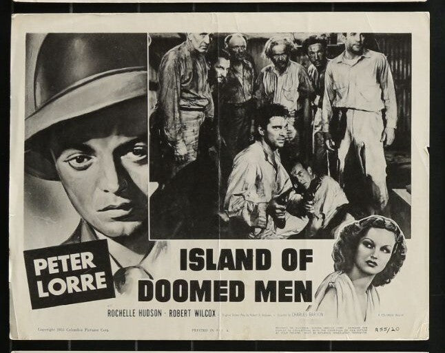 Island of Doomed Men (1940) Original Lobby Card Movie Poster 11x14