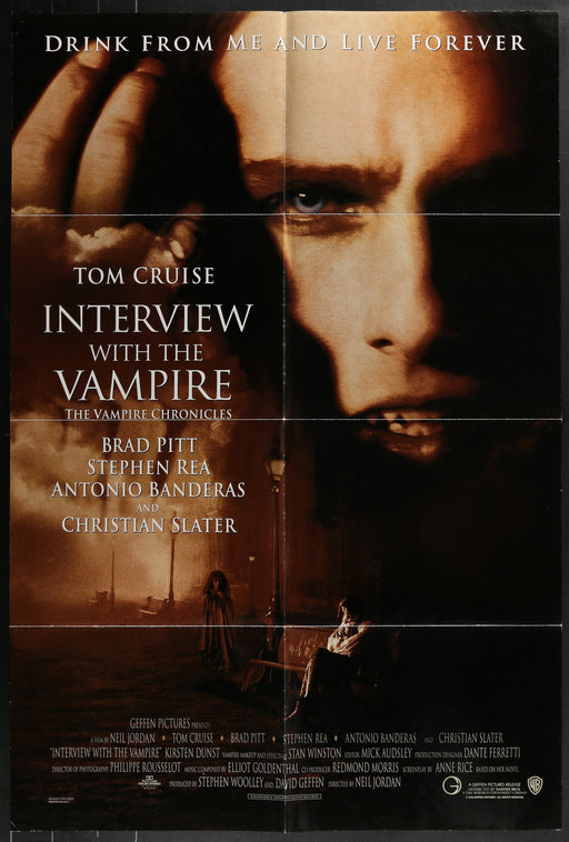 Interview with the Vampire (1994) Original Movie Poster Folded 27x40
