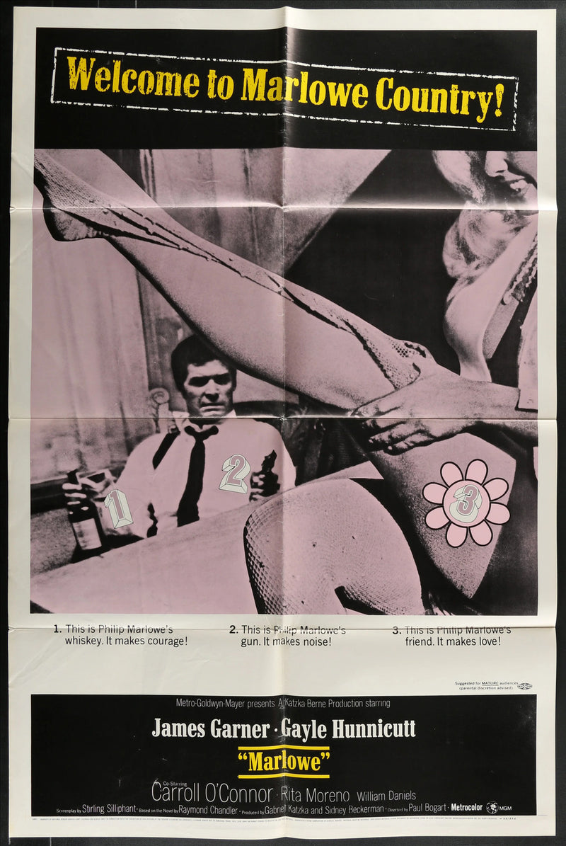 Marlowe (1969) Original Movie Poster Folded 27x41