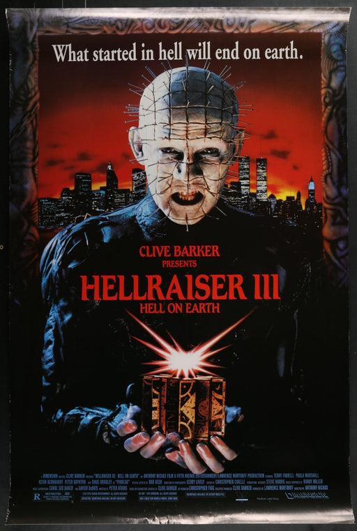 Hellraiser III: Hell on Earth (1992) Original Single-sided Movie Poster 27x40